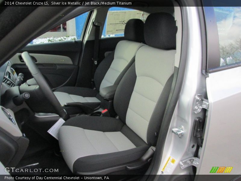 Silver Ice Metallic / Jet Black/Medium Titanium 2014 Chevrolet Cruze LS