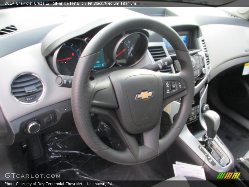 Silver Ice Metallic / Jet Black/Medium Titanium 2014 Chevrolet Cruze LS