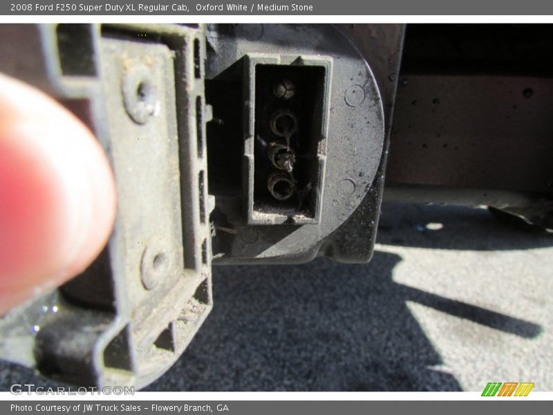 Oxford White / Medium Stone 2008 Ford F250 Super Duty XL Regular Cab