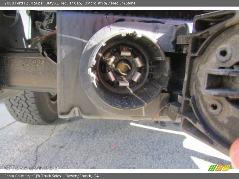 Oxford White / Medium Stone 2008 Ford F250 Super Duty XL Regular Cab