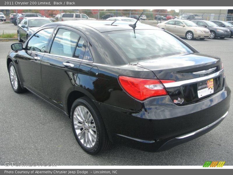 Black / Black 2011 Chrysler 200 Limited