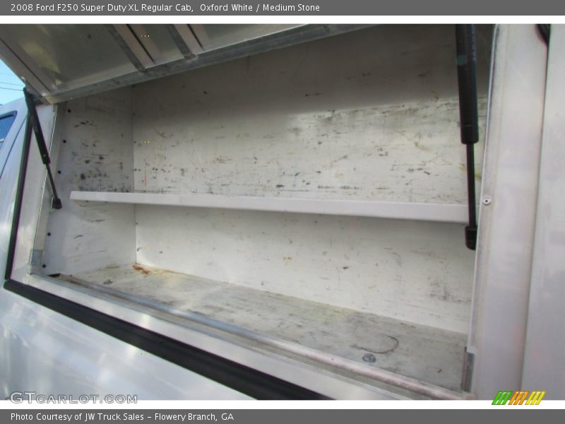 Oxford White / Medium Stone 2008 Ford F250 Super Duty XL Regular Cab