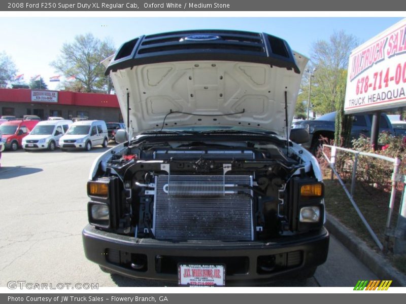 Oxford White / Medium Stone 2008 Ford F250 Super Duty XL Regular Cab