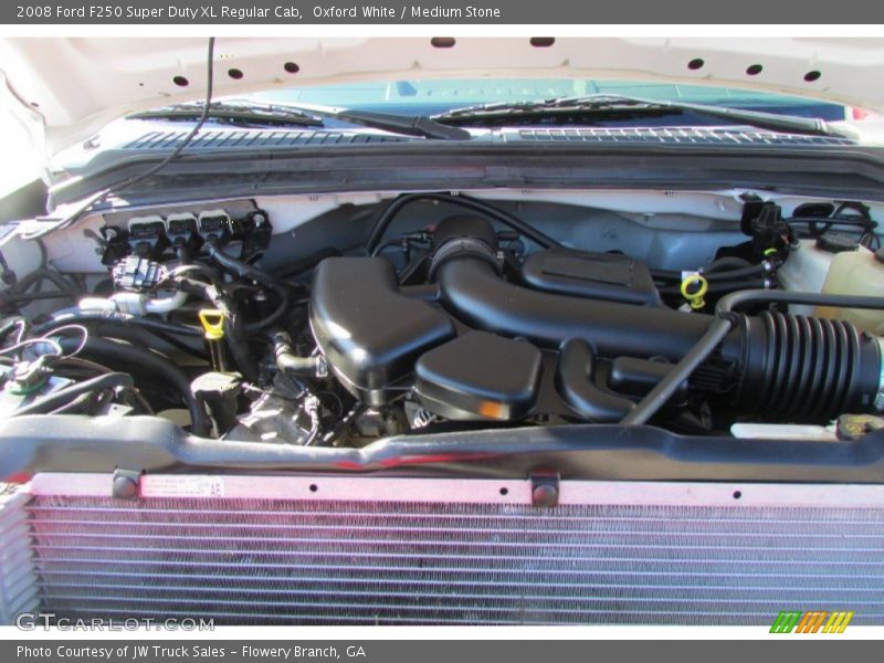 Oxford White / Medium Stone 2008 Ford F250 Super Duty XL Regular Cab