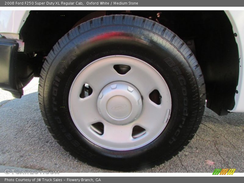 Oxford White / Medium Stone 2008 Ford F250 Super Duty XL Regular Cab