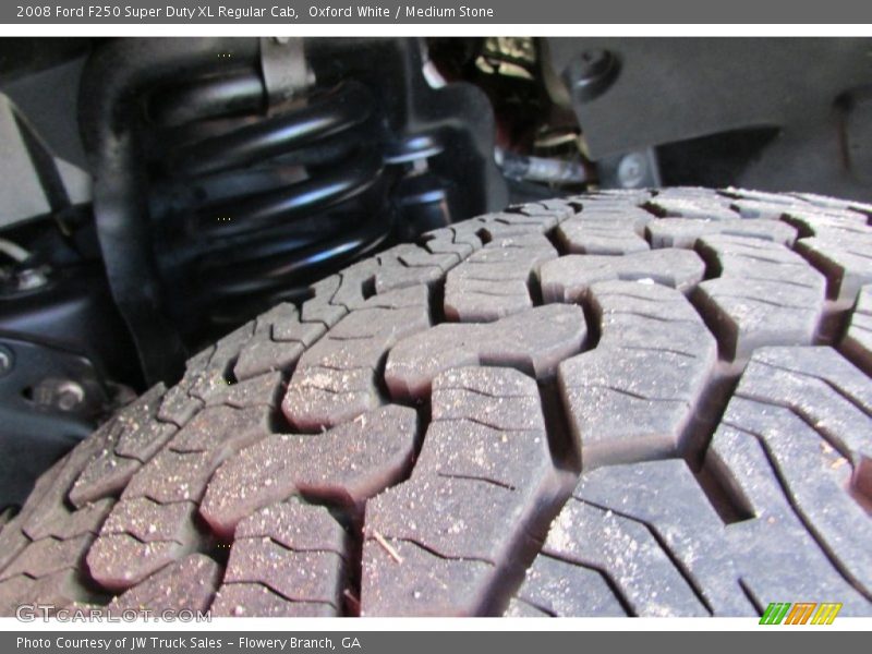 Oxford White / Medium Stone 2008 Ford F250 Super Duty XL Regular Cab