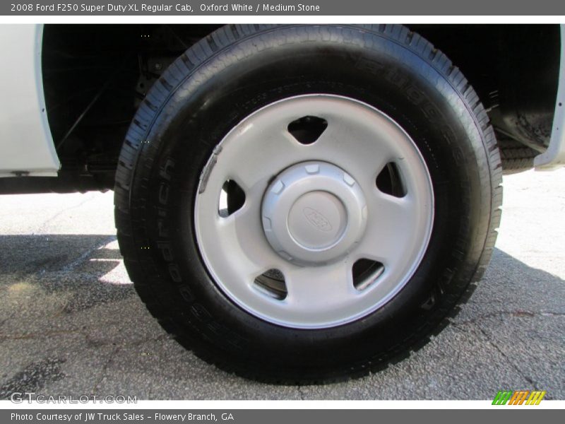 Oxford White / Medium Stone 2008 Ford F250 Super Duty XL Regular Cab