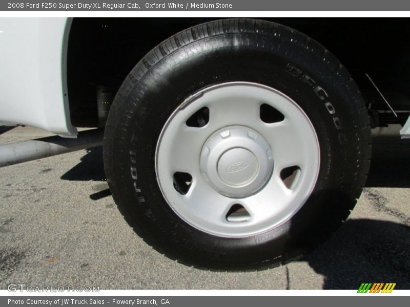 Oxford White / Medium Stone 2008 Ford F250 Super Duty XL Regular Cab