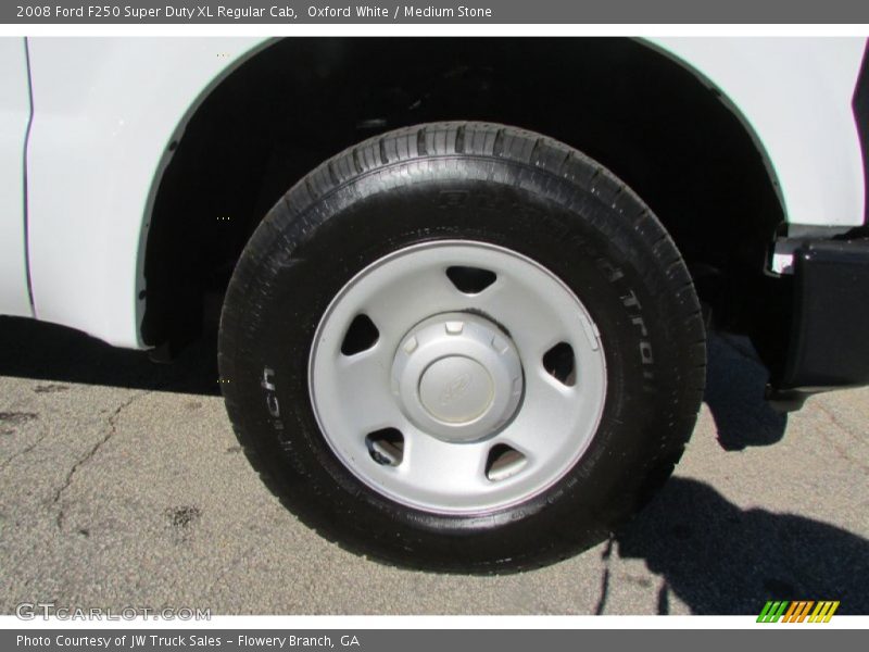 Oxford White / Medium Stone 2008 Ford F250 Super Duty XL Regular Cab