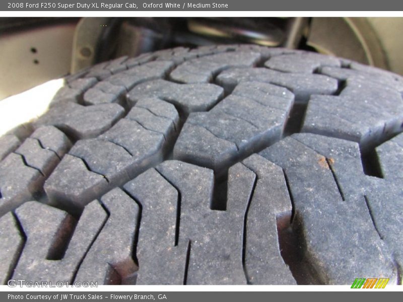 Oxford White / Medium Stone 2008 Ford F250 Super Duty XL Regular Cab