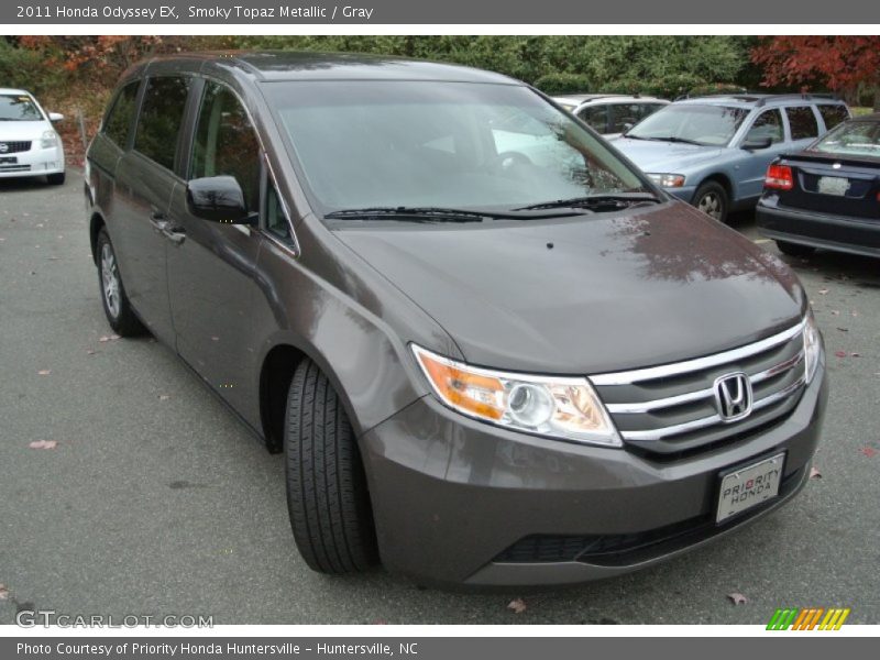 Smoky Topaz Metallic / Gray 2011 Honda Odyssey EX