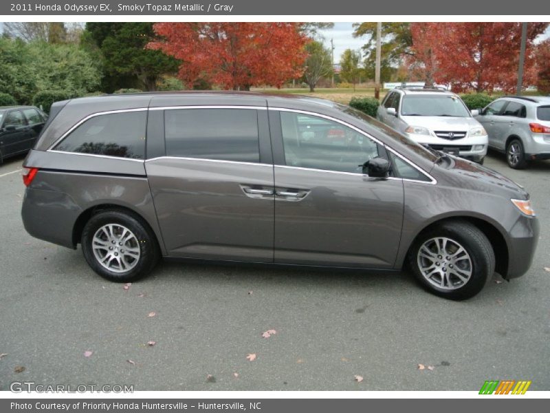 Smoky Topaz Metallic / Gray 2011 Honda Odyssey EX