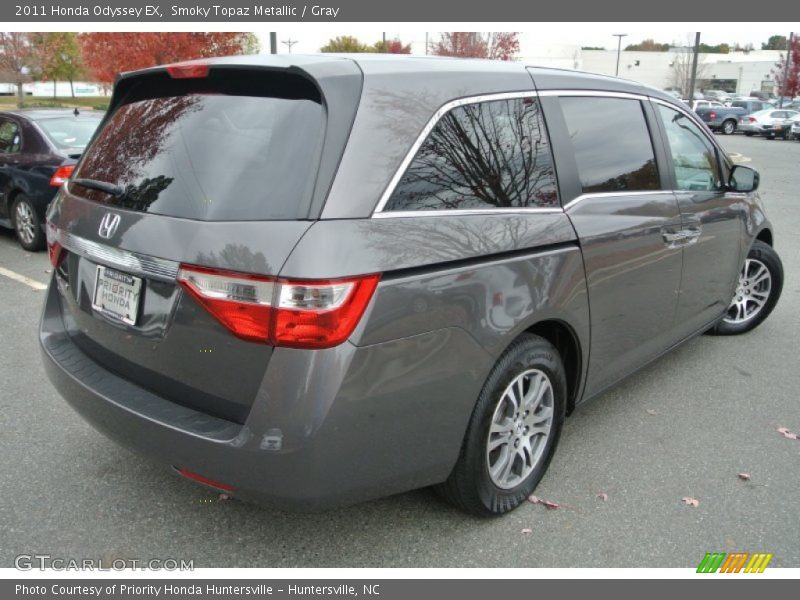 Smoky Topaz Metallic / Gray 2011 Honda Odyssey EX