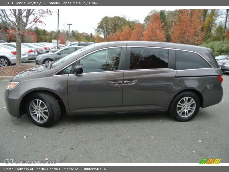 Smoky Topaz Metallic / Gray 2011 Honda Odyssey EX