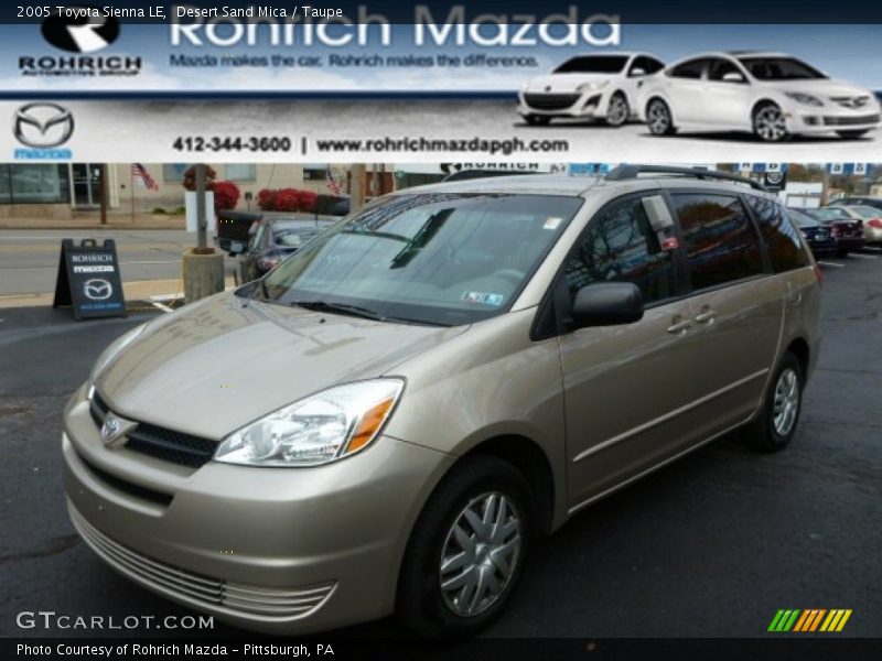 Desert Sand Mica / Taupe 2005 Toyota Sienna LE