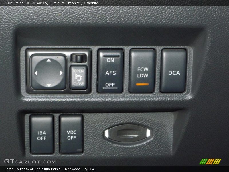 Controls of 2009 FX 50 AWD S