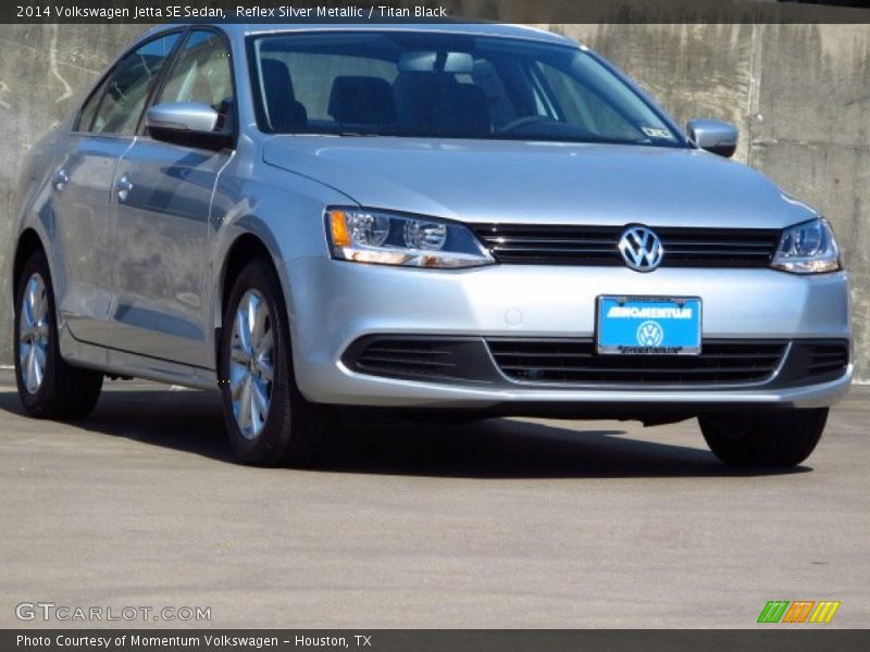 Reflex Silver Metallic / Titan Black 2014 Volkswagen Jetta SE Sedan