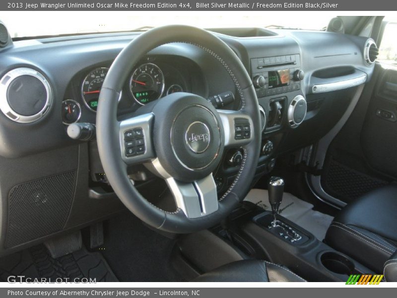 Billet Silver Metallic / Freedom Edition Black/Silver 2013 Jeep Wrangler Unlimited Oscar Mike Freedom Edition 4x4