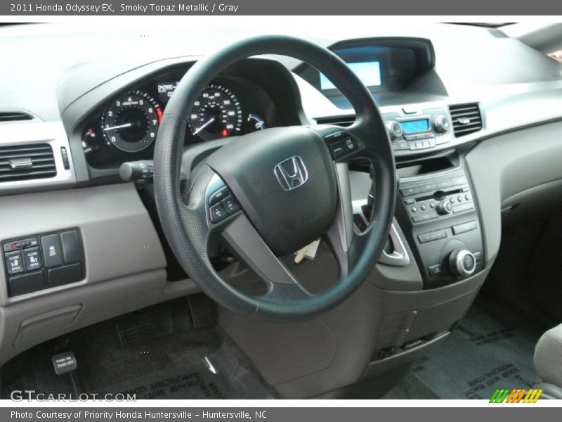 Smoky Topaz Metallic / Gray 2011 Honda Odyssey EX