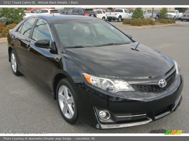 Attitude Black Metallic / Black 2012 Toyota Camry SE