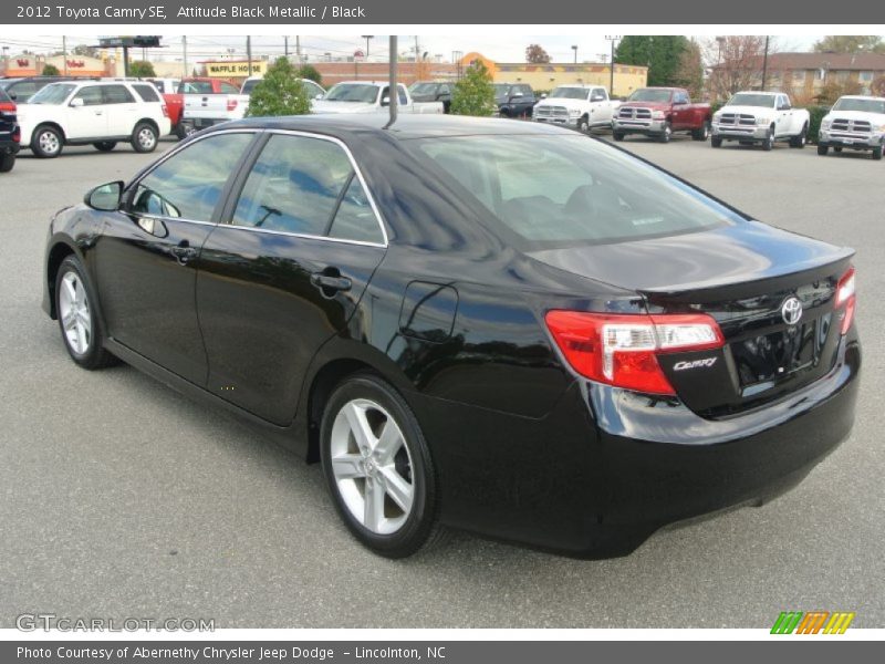 Attitude Black Metallic / Black 2012 Toyota Camry SE