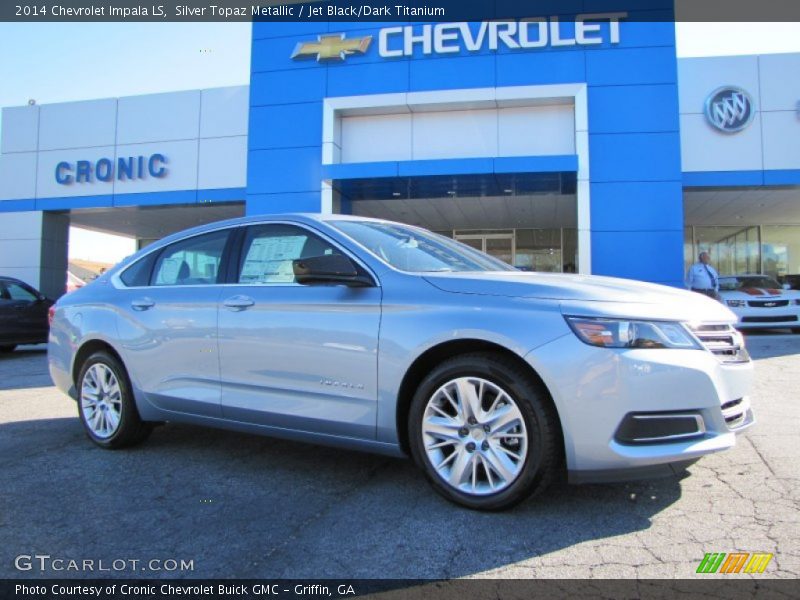 Silver Topaz Metallic / Jet Black/Dark Titanium 2014 Chevrolet Impala LS
