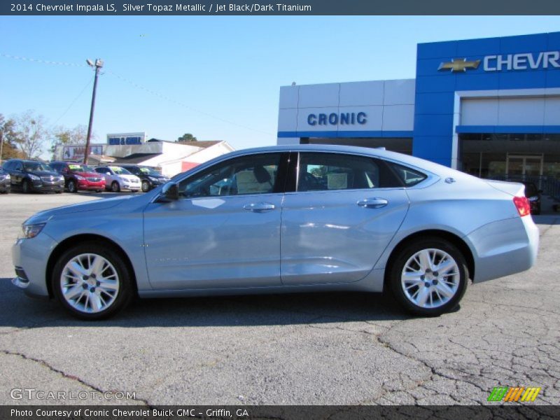 Silver Topaz Metallic / Jet Black/Dark Titanium 2014 Chevrolet Impala LS