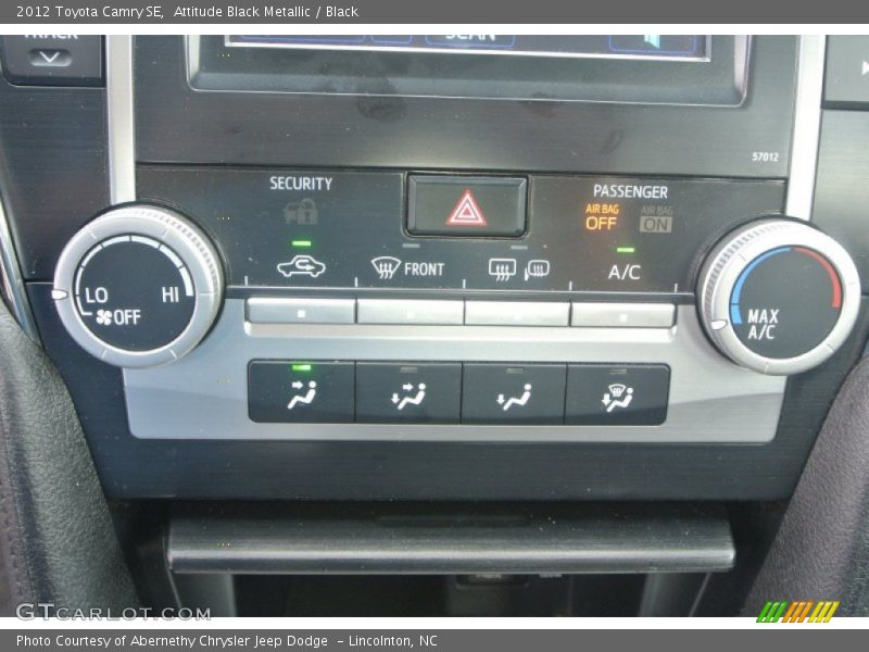 Attitude Black Metallic / Black 2012 Toyota Camry SE