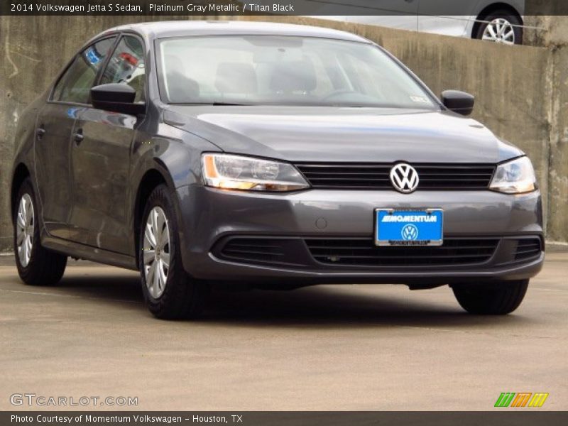 Platinum Gray Metallic / Titan Black 2014 Volkswagen Jetta S Sedan