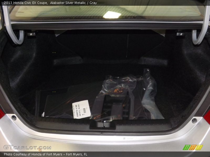 Alabaster Silver Metallic / Gray 2013 Honda Civic EX Coupe
