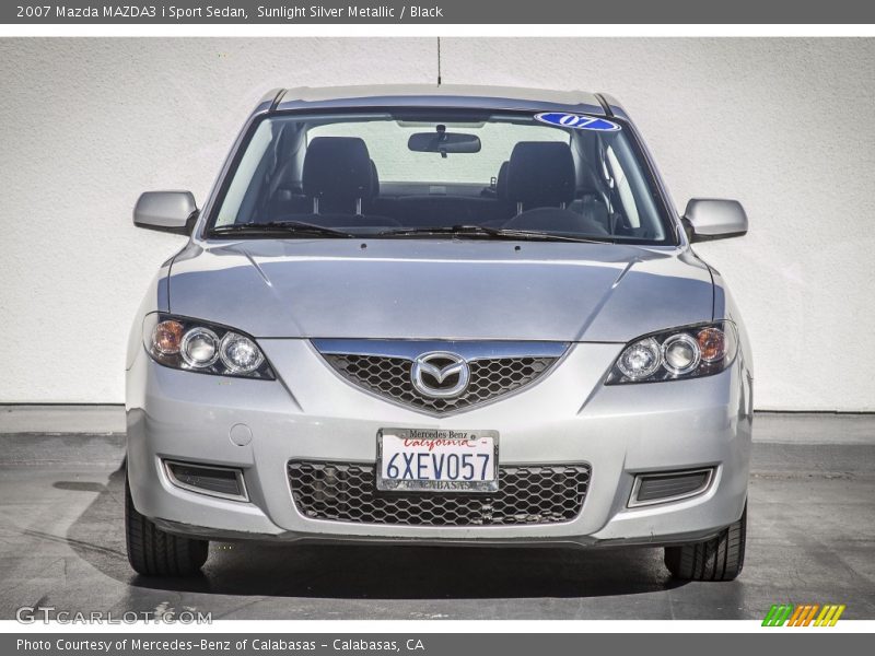 Sunlight Silver Metallic / Black 2007 Mazda MAZDA3 i Sport Sedan