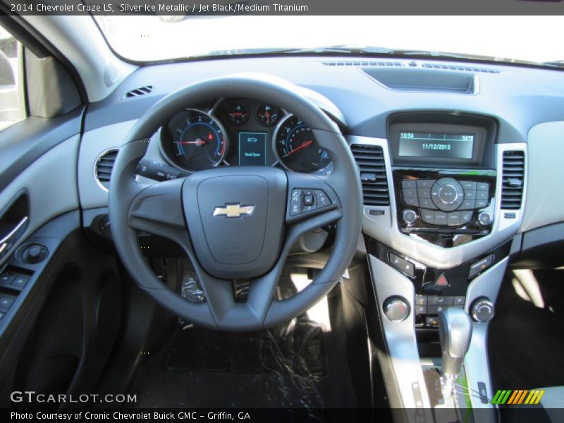 Silver Ice Metallic / Jet Black/Medium Titanium 2014 Chevrolet Cruze LS