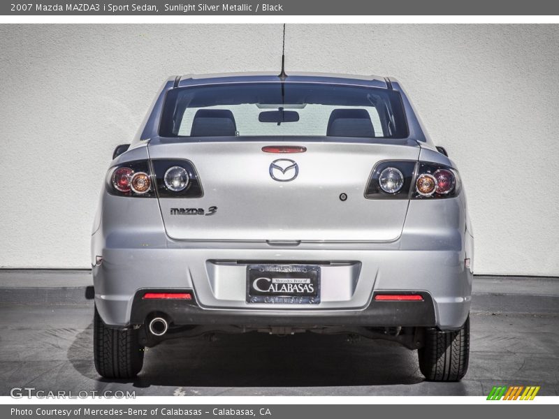 Sunlight Silver Metallic / Black 2007 Mazda MAZDA3 i Sport Sedan