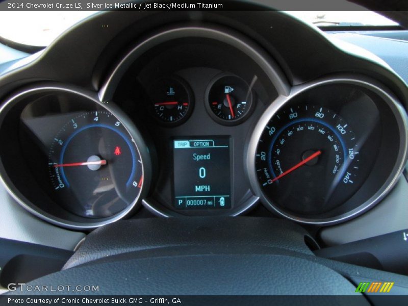 Silver Ice Metallic / Jet Black/Medium Titanium 2014 Chevrolet Cruze LS