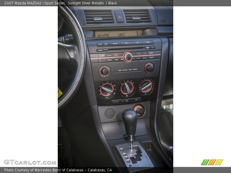 Sunlight Silver Metallic / Black 2007 Mazda MAZDA3 i Sport Sedan