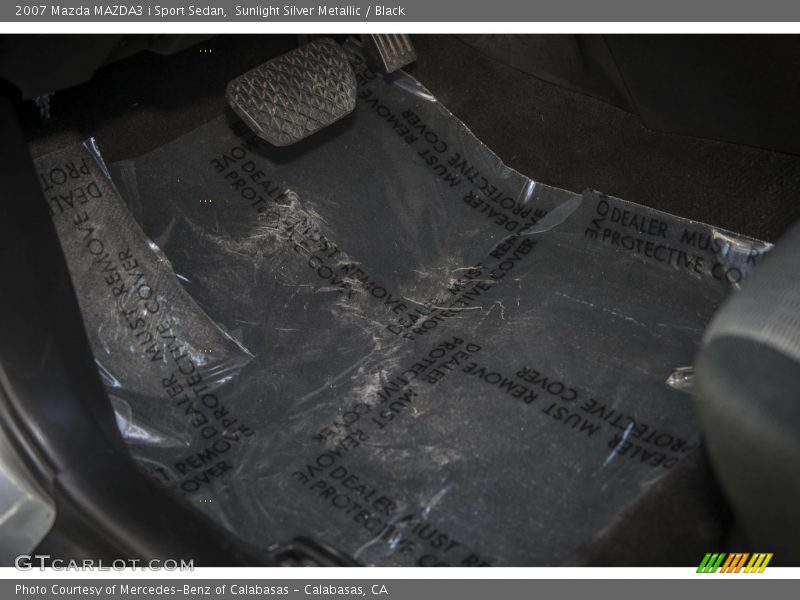 Sunlight Silver Metallic / Black 2007 Mazda MAZDA3 i Sport Sedan