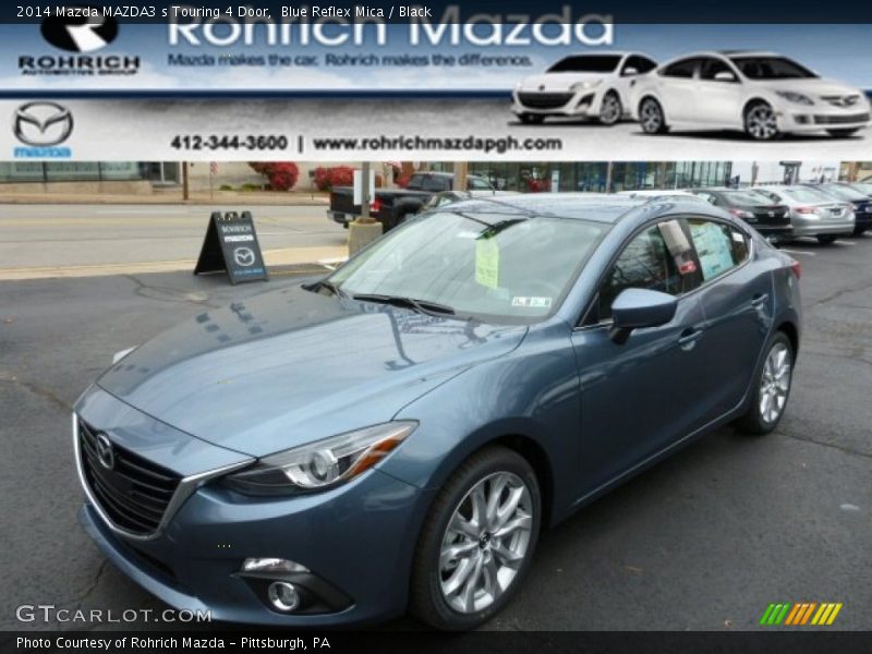 Blue Reflex Mica / Black 2014 Mazda MAZDA3 s Touring 4 Door