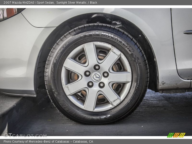 Sunlight Silver Metallic / Black 2007 Mazda MAZDA3 i Sport Sedan