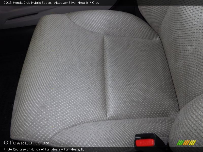 Alabaster Silver Metallic / Gray 2013 Honda Civic Hybrid Sedan