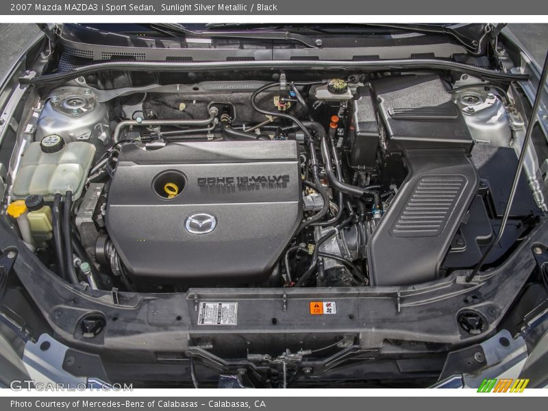 Sunlight Silver Metallic / Black 2007 Mazda MAZDA3 i Sport Sedan
