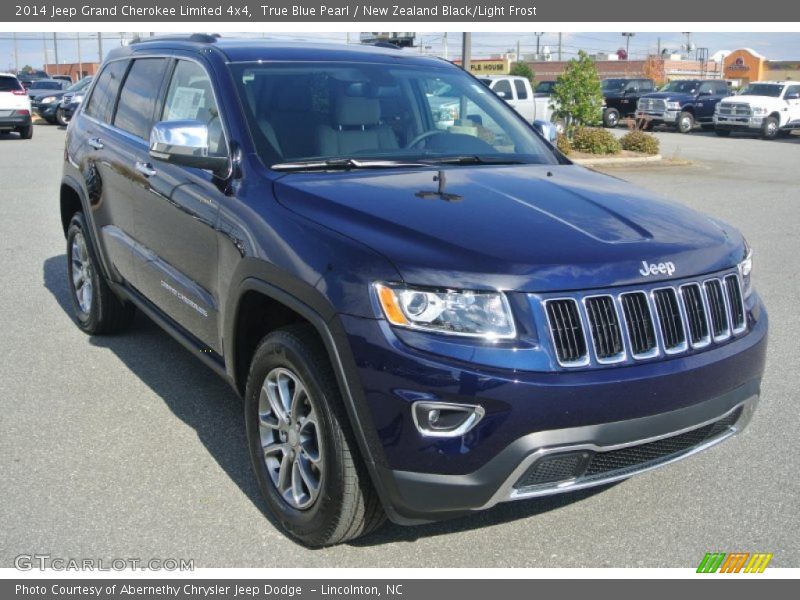 True Blue Pearl / New Zealand Black/Light Frost 2014 Jeep Grand Cherokee Limited 4x4