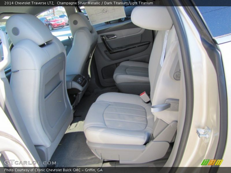 Champagne Silver Metallic / Dark Titanium/Light Titanium 2014 Chevrolet Traverse LTZ