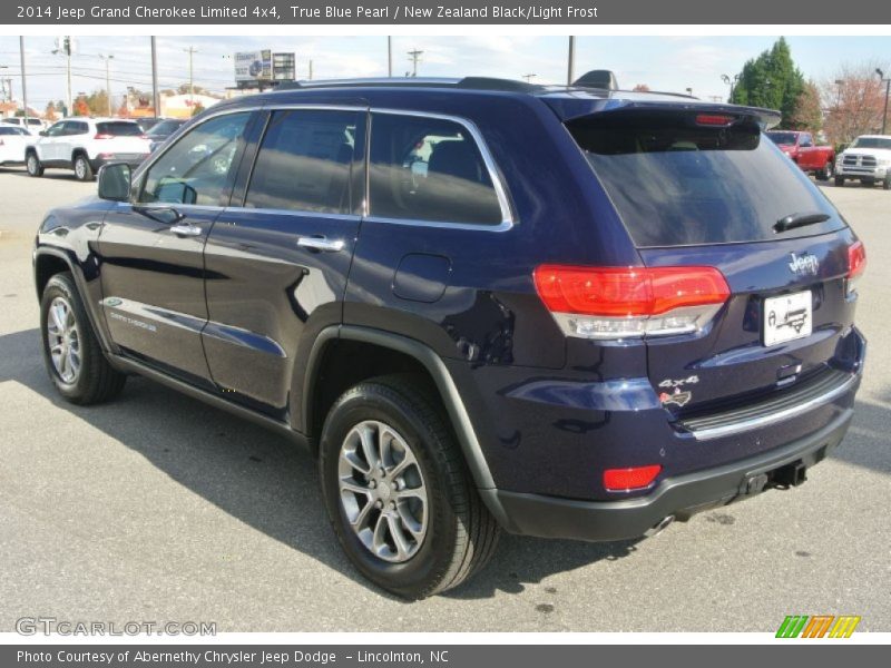 True Blue Pearl / New Zealand Black/Light Frost 2014 Jeep Grand Cherokee Limited 4x4