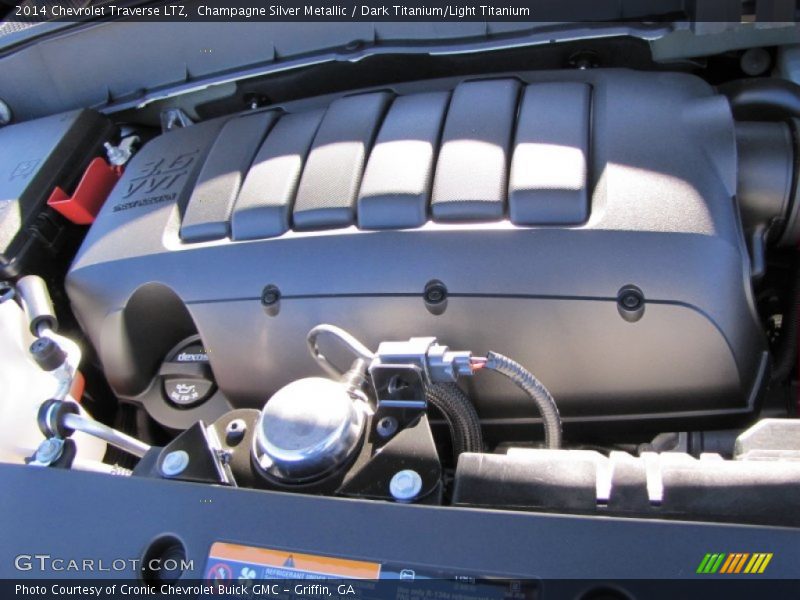 Champagne Silver Metallic / Dark Titanium/Light Titanium 2014 Chevrolet Traverse LTZ