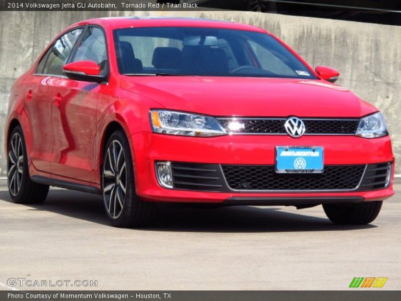 Tornado Red / Titan Black 2014 Volkswagen Jetta GLI Autobahn