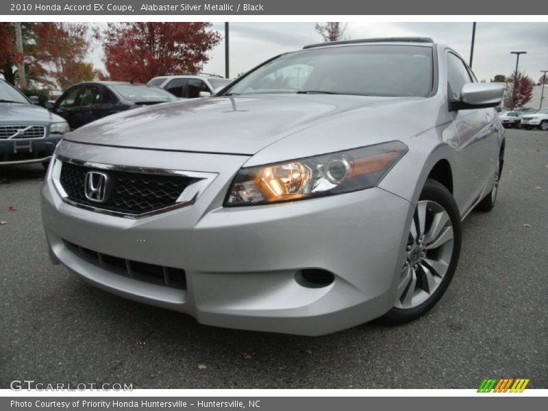 Alabaster Silver Metallic / Black 2010 Honda Accord EX Coupe