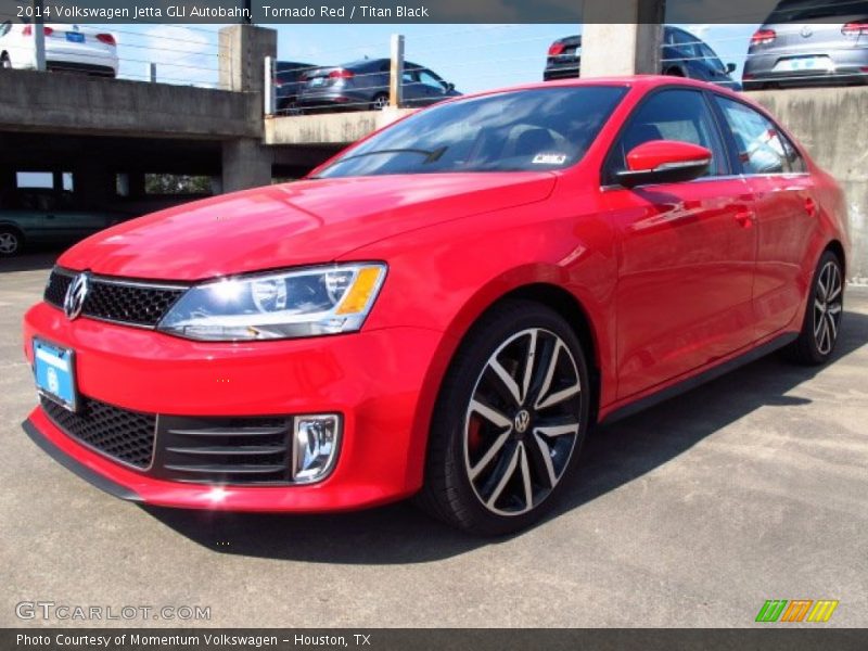 Tornado Red / Titan Black 2014 Volkswagen Jetta GLI Autobahn