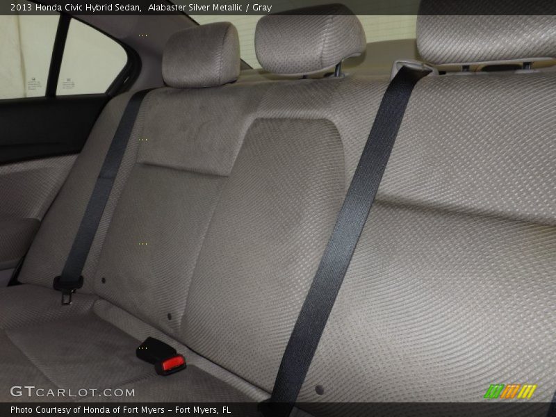 Alabaster Silver Metallic / Gray 2013 Honda Civic Hybrid Sedan
