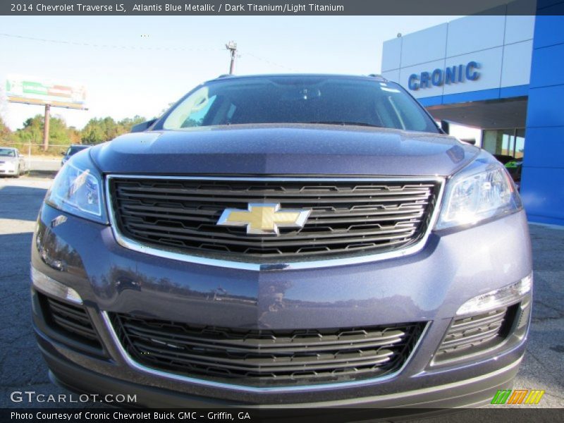 Atlantis Blue Metallic / Dark Titanium/Light Titanium 2014 Chevrolet Traverse LS