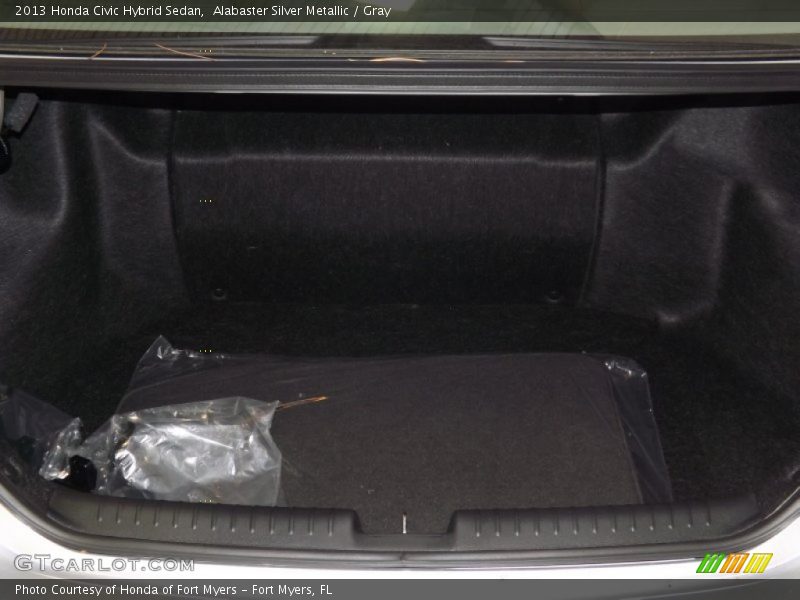 Alabaster Silver Metallic / Gray 2013 Honda Civic Hybrid Sedan